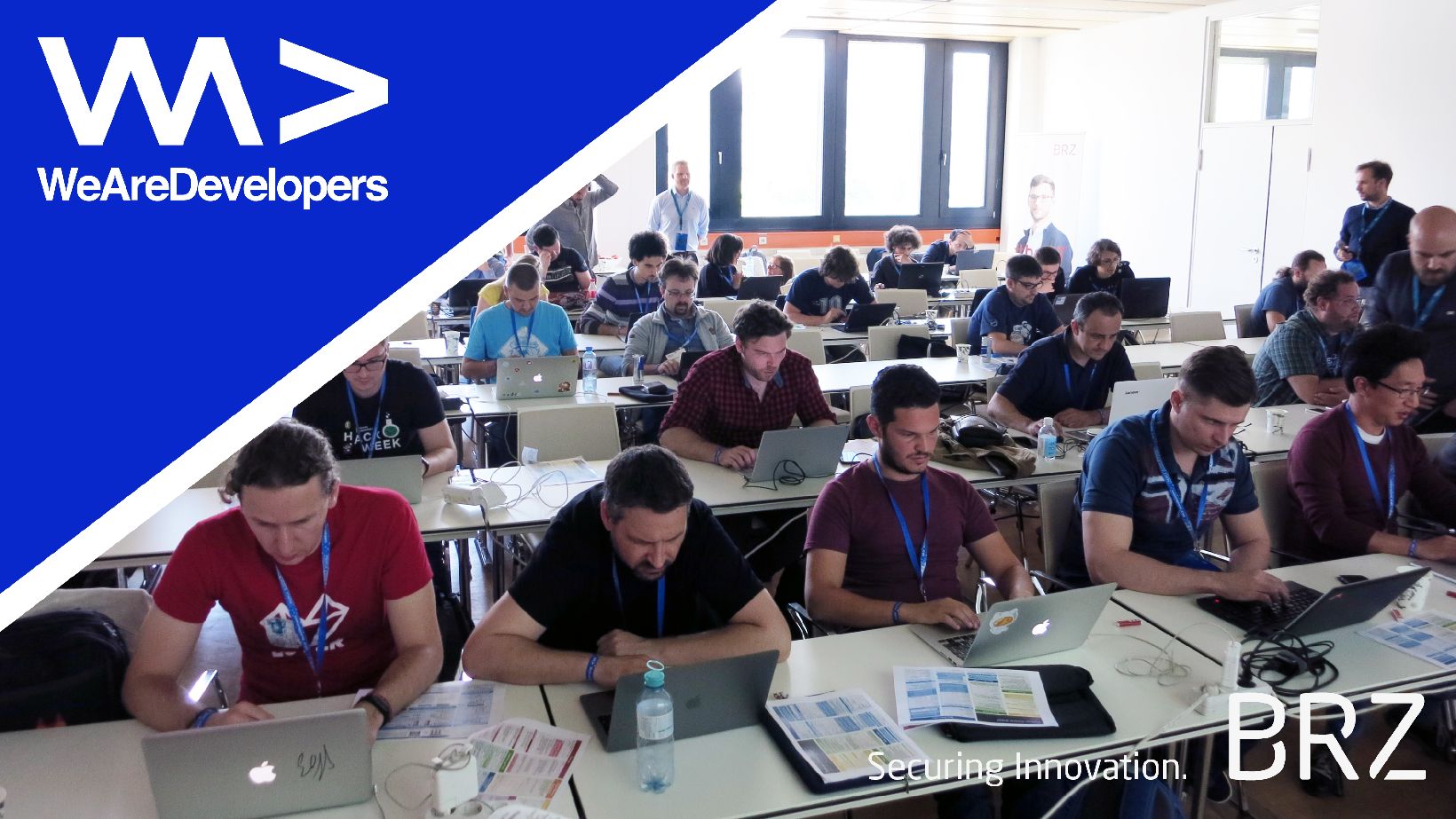 Teilnehmer des BRZ Hackaton während der WAD